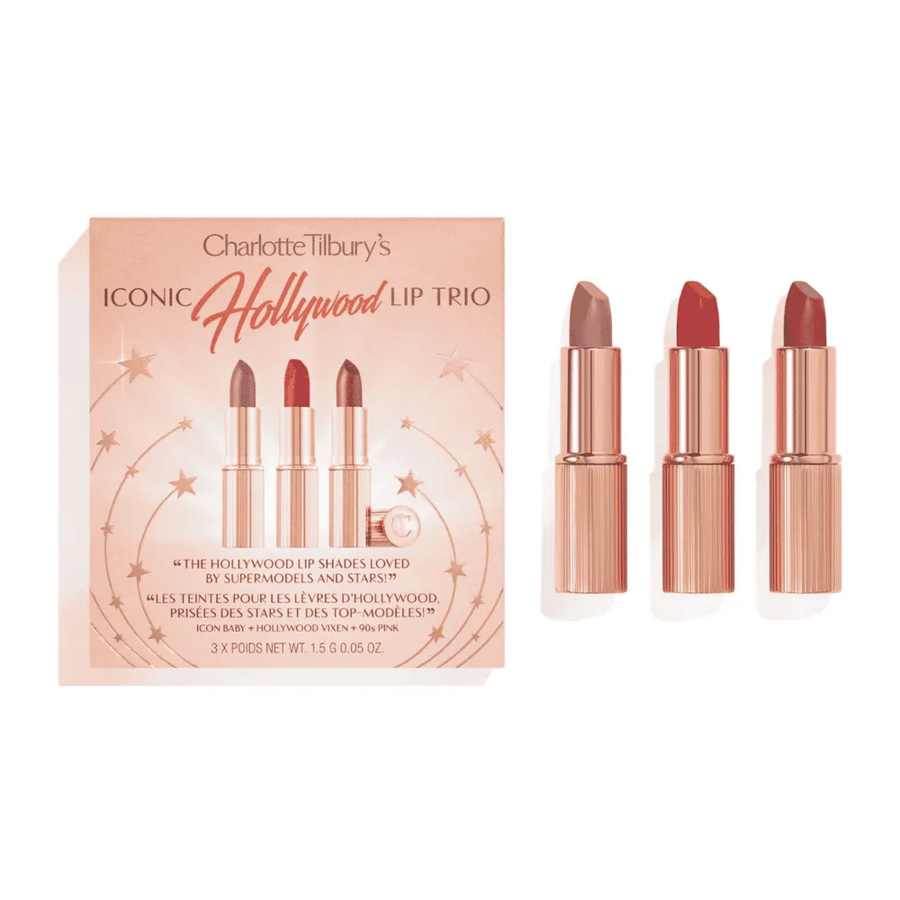 Charlotte Tilbury Iconic Hollywood Lip Trio 3*1.5g
