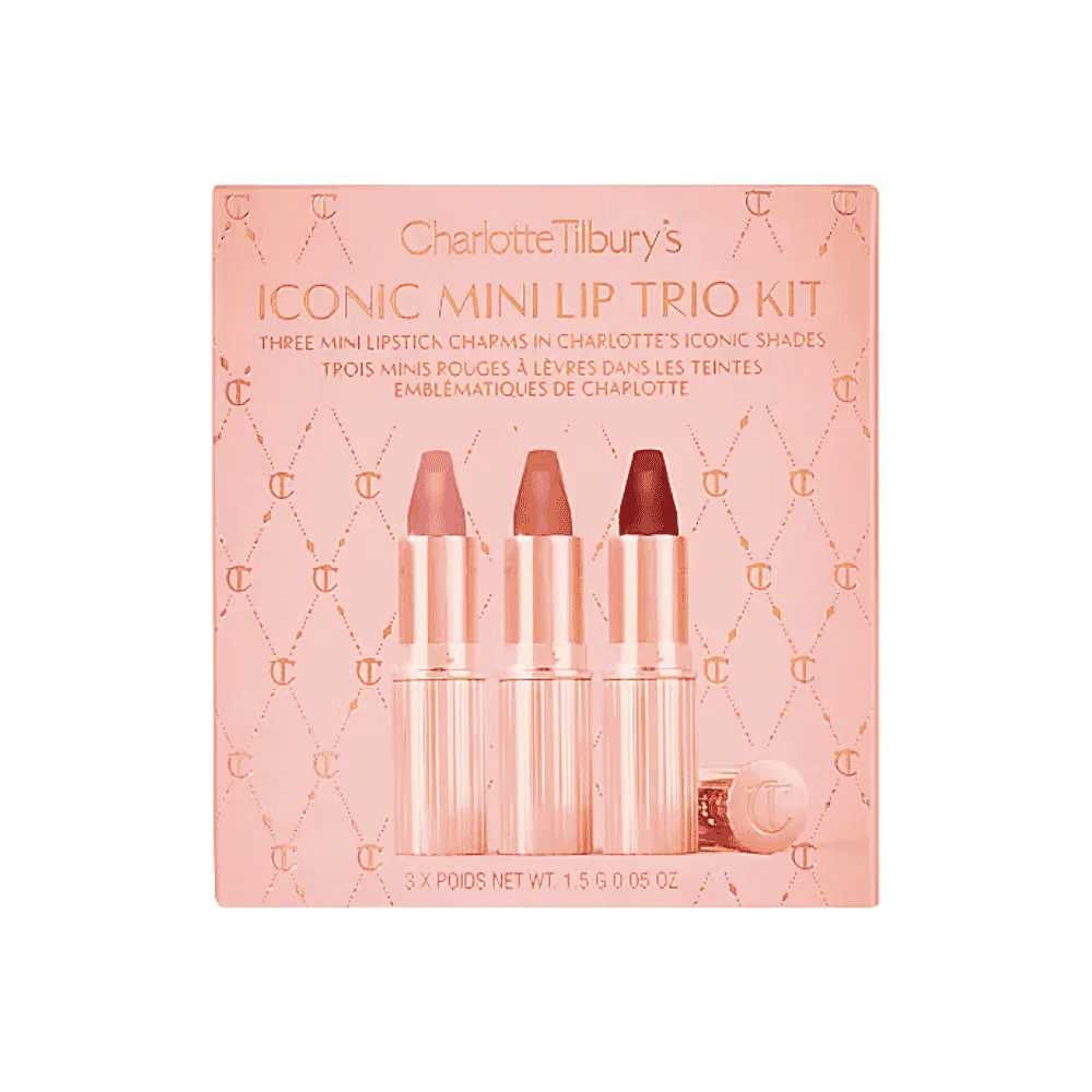 Charlotte Tilbury Pillow Talk Iconic Mini Lip Trio 3pcs