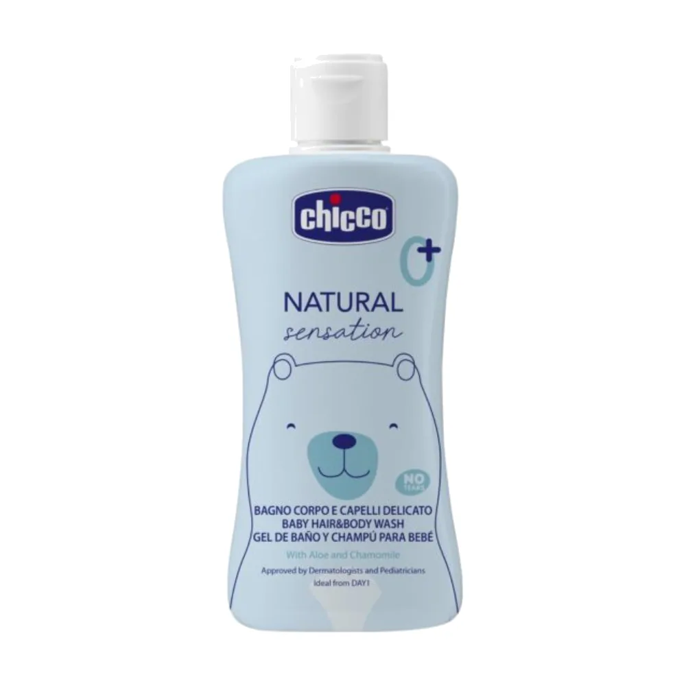 Chicco Natural Sentation Gel Corps Cheveux Bébé 200ml