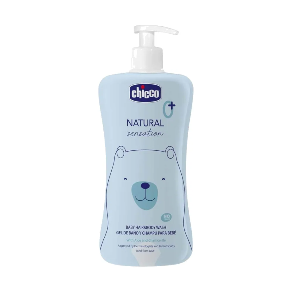 Chicco Natural Sentation Gel Corps & Cheveux Bébé 500ml