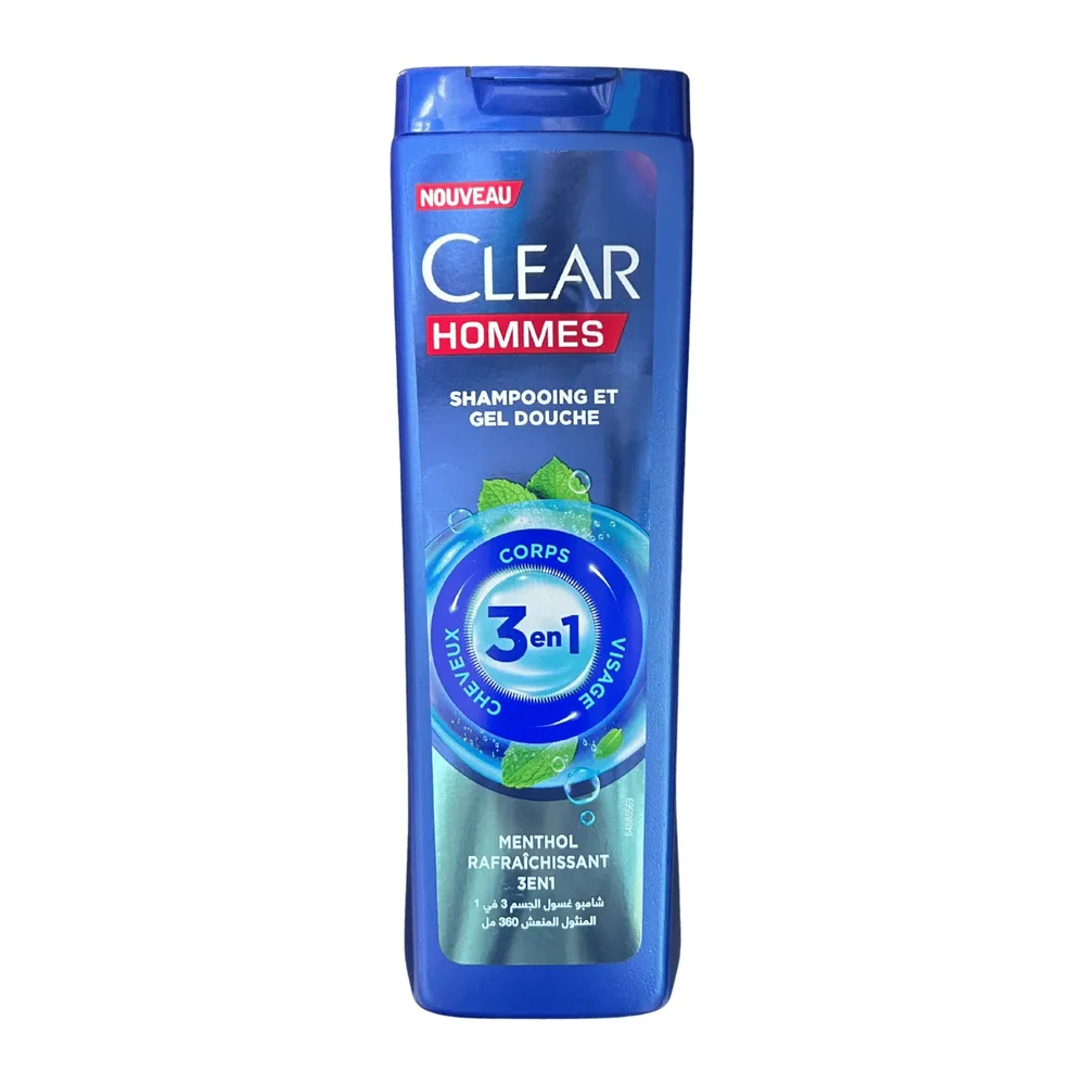 Clear Shp 360Ml 3En1 Menthol Rafraichissant