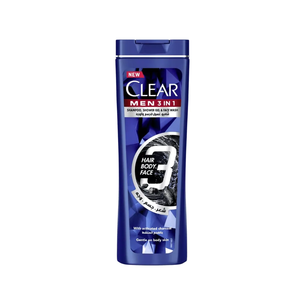 Clear Shp Homme Charbon 360ml