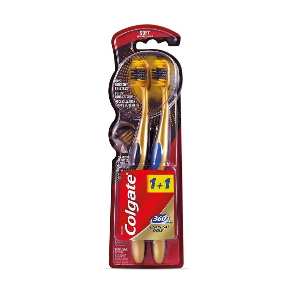 Colgate Bad Charocoal Gold 360° X2 Soft