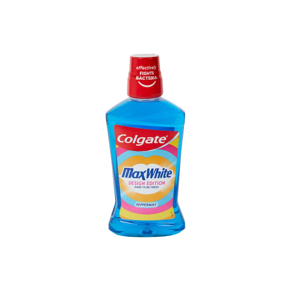 COLGATE Bain de bouche max white menthe poivrée 500ml