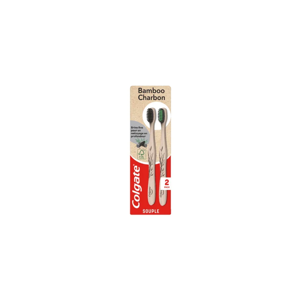 Colgate Bamboo Charbon Pack 2 Bad