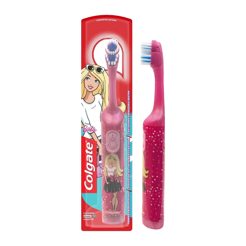 COLGATE Brosse à dents extra souple pour enfants Barbie