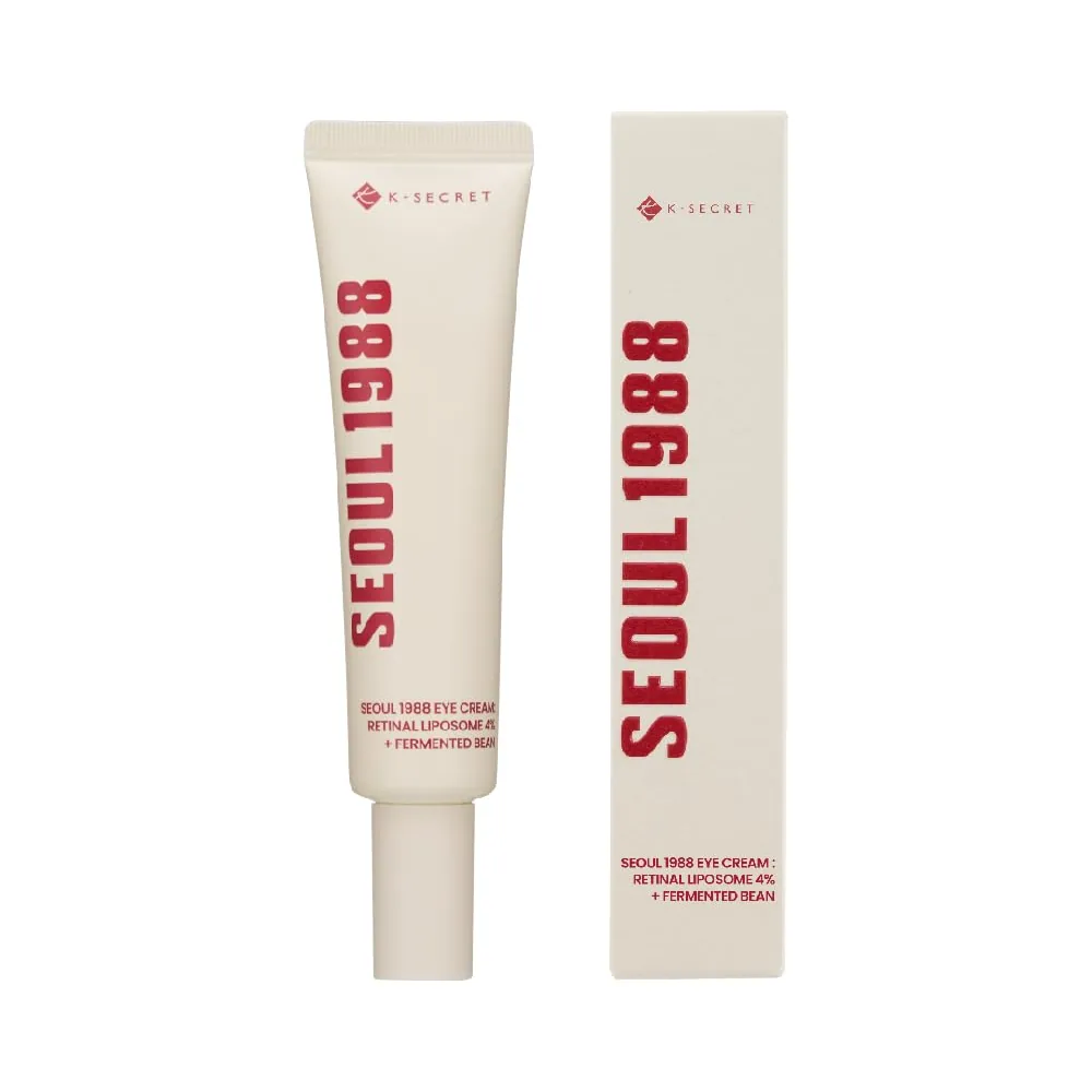 Crème contour des yeux KSECRET SEOUL 1988 : Liposome rétinien 4 % + fève fermentée, soin antirides, anti-âge, élasticité de la peau, pigmentation, éclaircissement, rétinol, 30 ml/1,01 oz