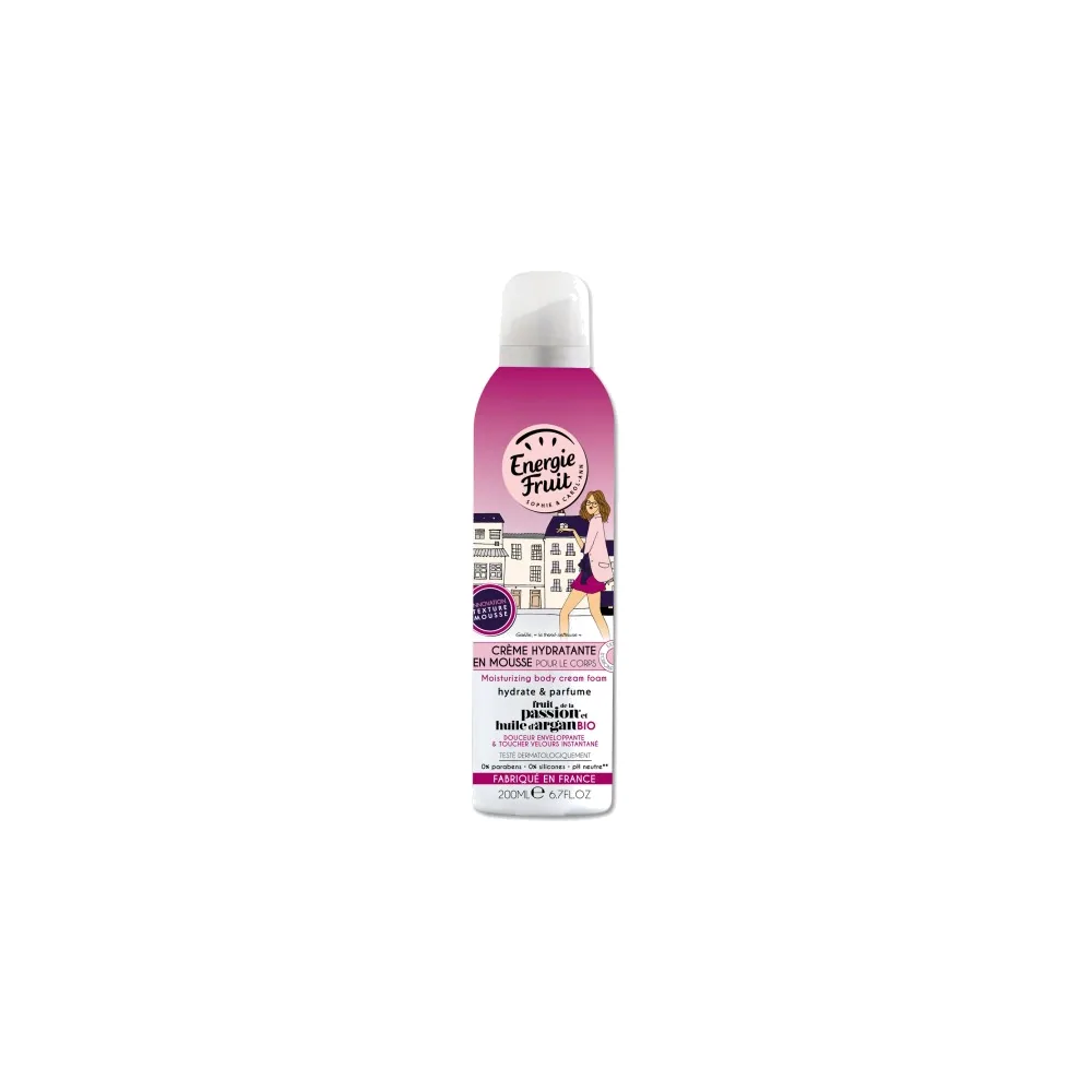 CRÈME HYDRATANTE EN MOUSSE POUR LE CORPS « FRUIT DE LA PASSION ET ARGAN » 200 ml