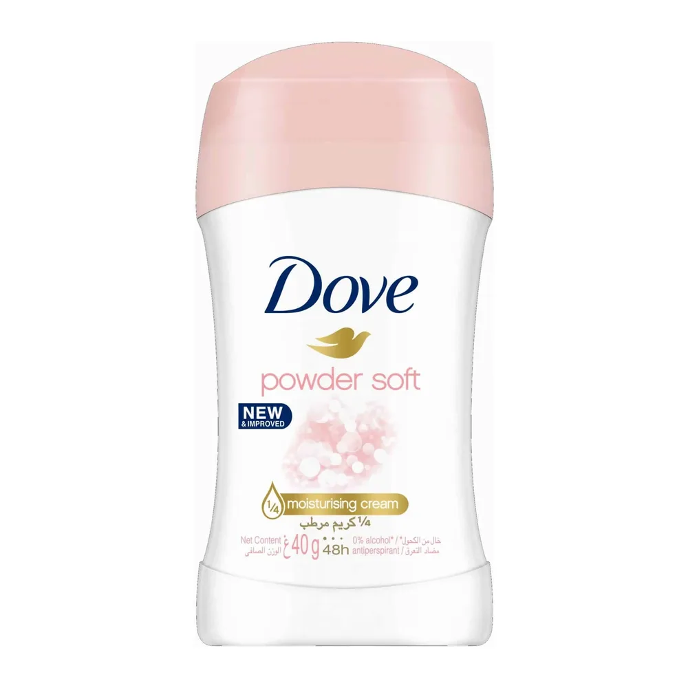 Déodorant Stick en Poudre Douce Dove 40g – Parfum Frais et Doux
