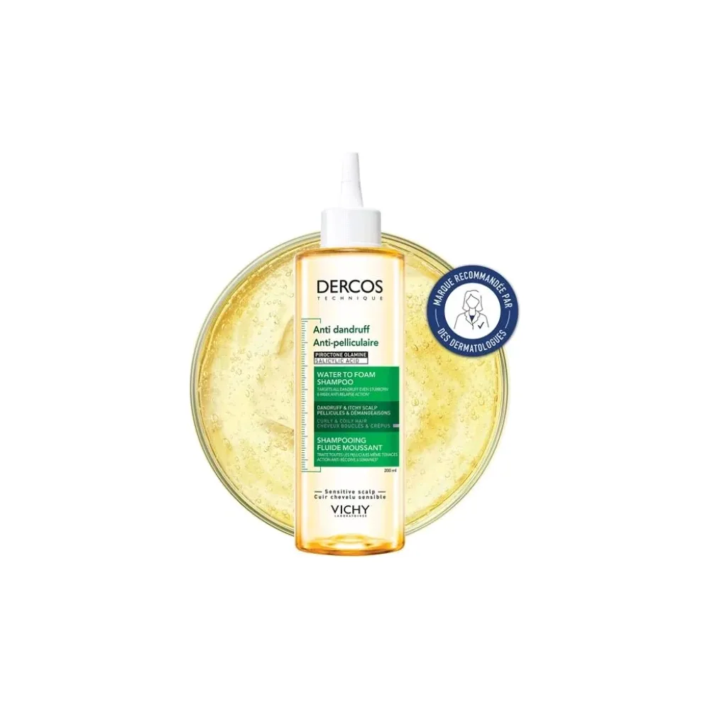 DERCOS Shampooing fluide moussant anti-pelliculaire 200 ml