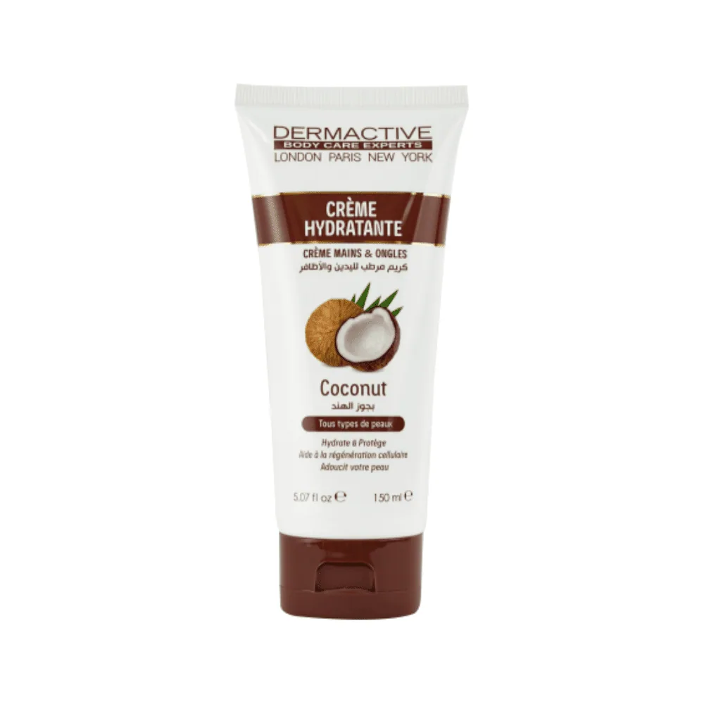 Dermactive Crème Hydratante Mains Ongles Coconut 150ml
