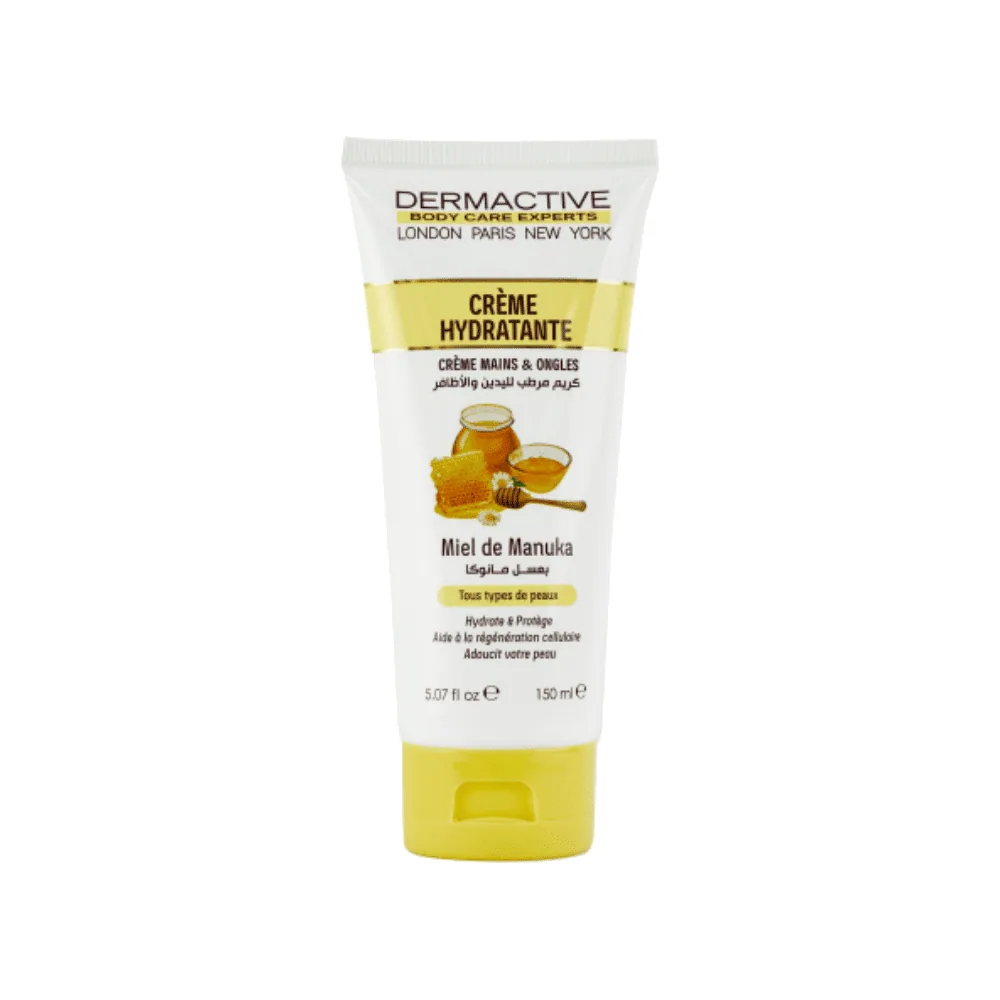 Dermactive Crème Hydratante Mains & Ongles Miel De Manuka 150ml
