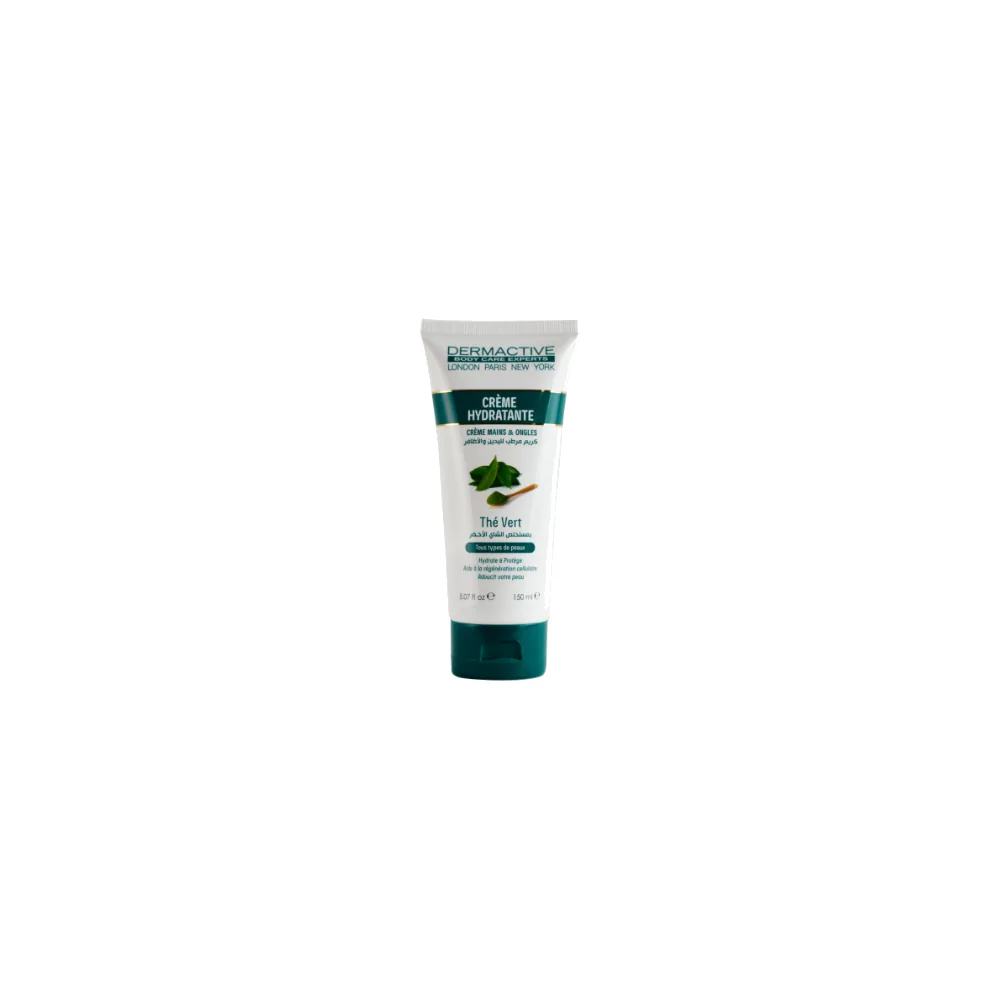 Dermactive Crème Hydratante Mains Ongles Thé Vert 150ml