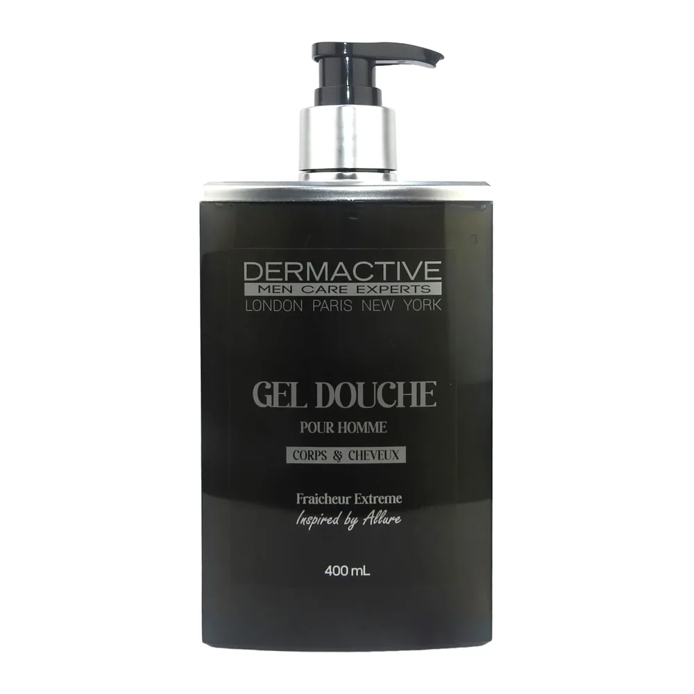 Dermactive Gel Douche Pour Homme Corps & Cheveux – Fraicheur Extreme