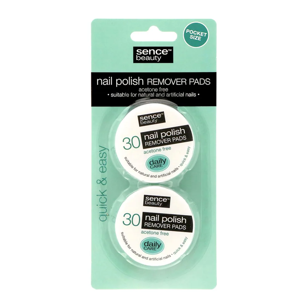 Dissolvant en disques sans acétone Sence Beauty lot de 2