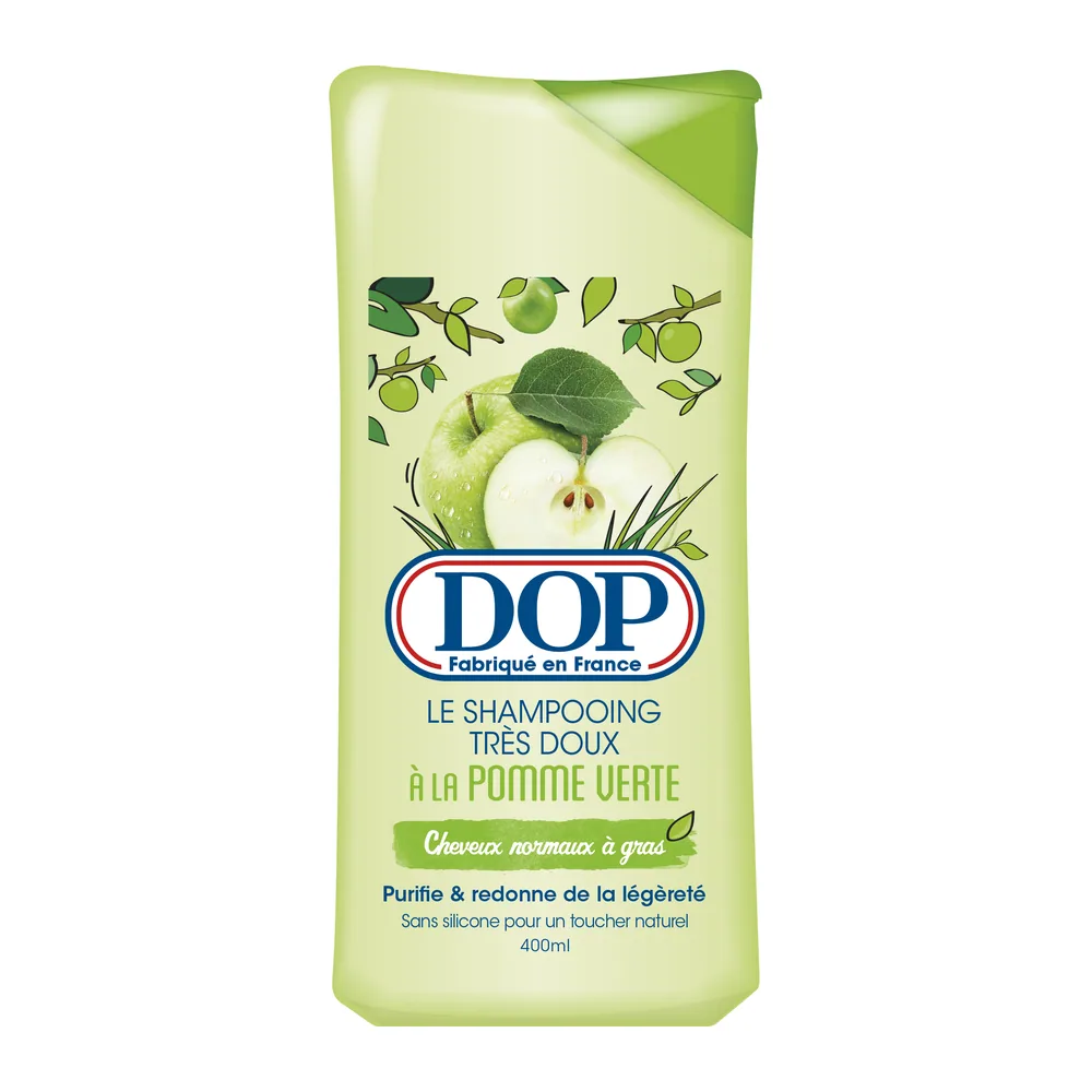 DOP SHAMPOING TRÈS DOUX À LA POMME VERTE Cheveux normaux à gras 400ml