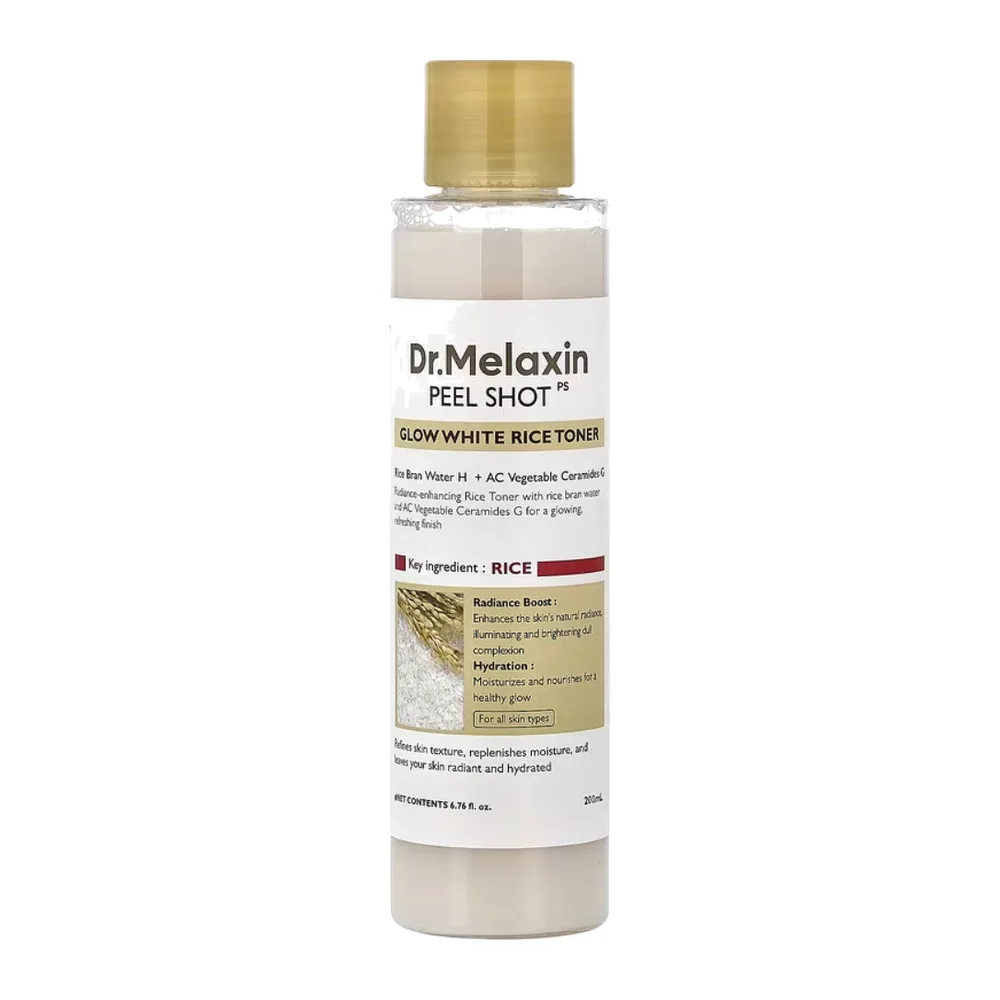Dr Melaxin Peel Shot Ps Glow White Rice Toner 200ml