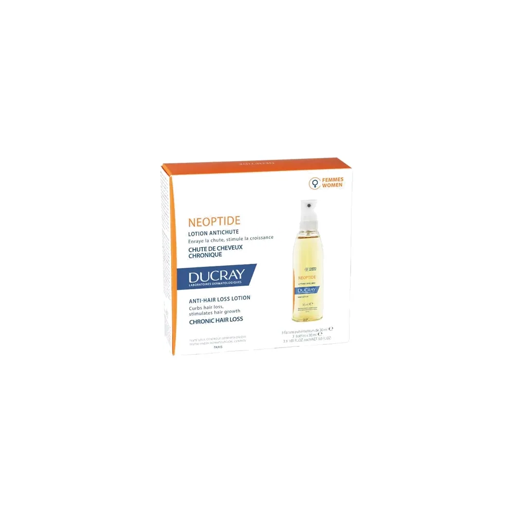 DUCRAY NEOPTIDE Sérum Anti-chute pour Femme – 3 flacons de 30 ml