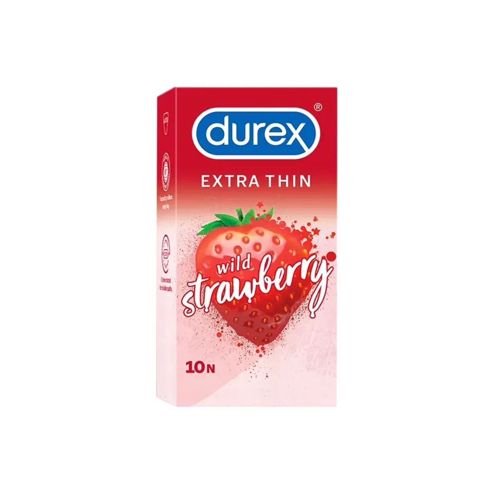 DUREX EXTRA THIN Wild Strawberry Boite de 10
