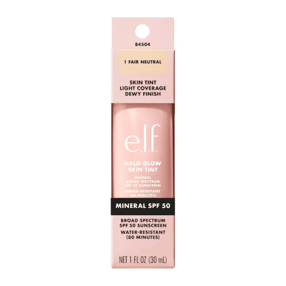 Elf Halo Glow Skin Tint Mineral Spf50 1 Fair Neutral 30ml