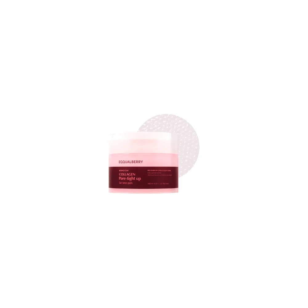 Eqqual Berry Collagen Pore Tight Up Gel Toner Pads 140ml