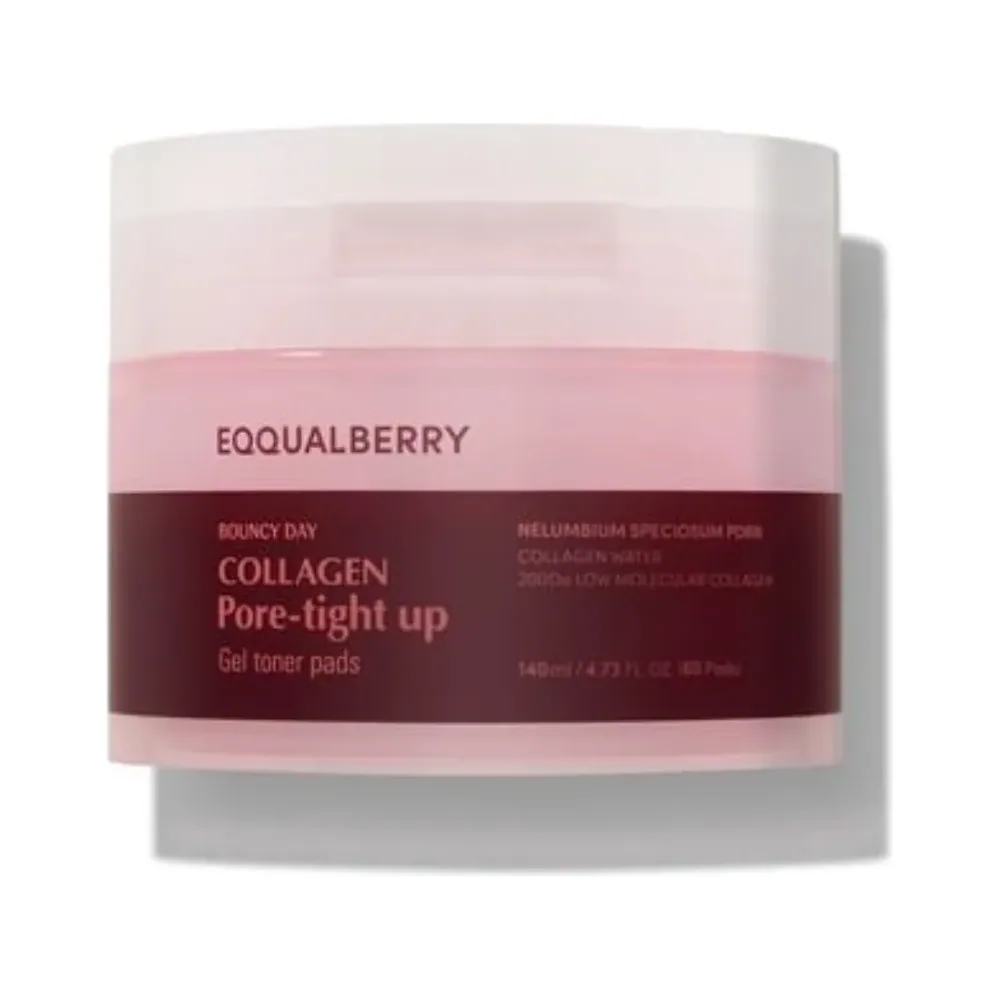 EQQUALBERRY – Plaquettes de toner collagène pore-droite