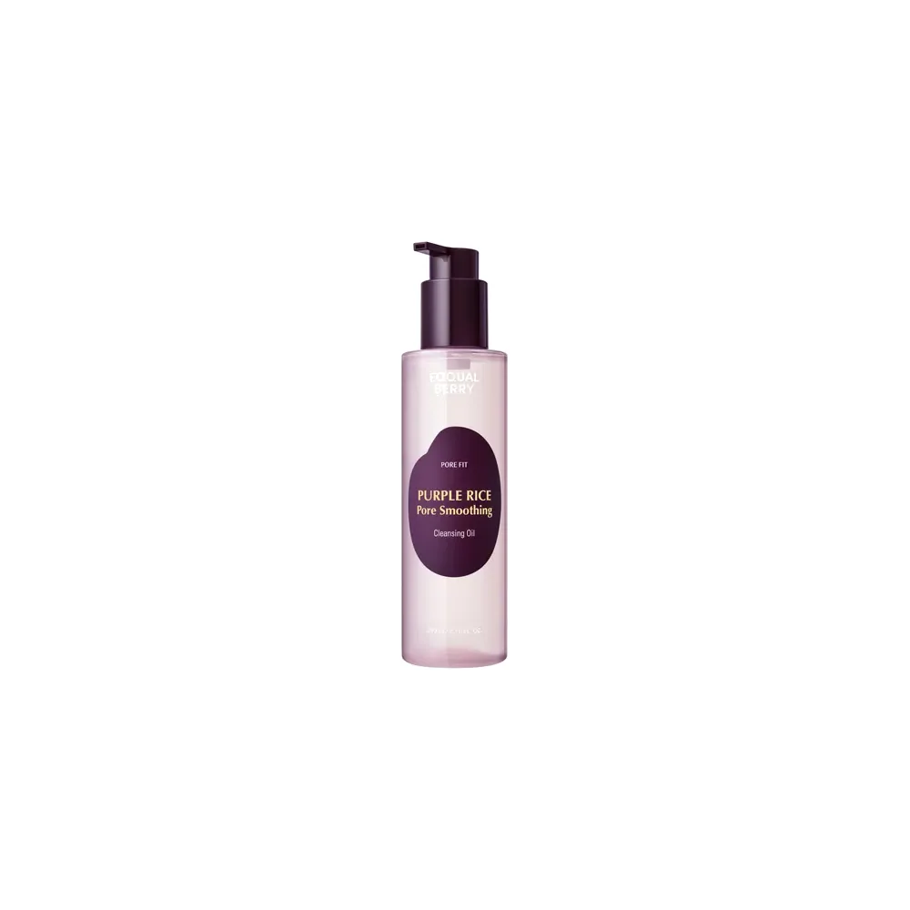 EQQUALBERRY – Purple Rice Pore Smoothing Cleansing Oil – Huile démaquillante riz