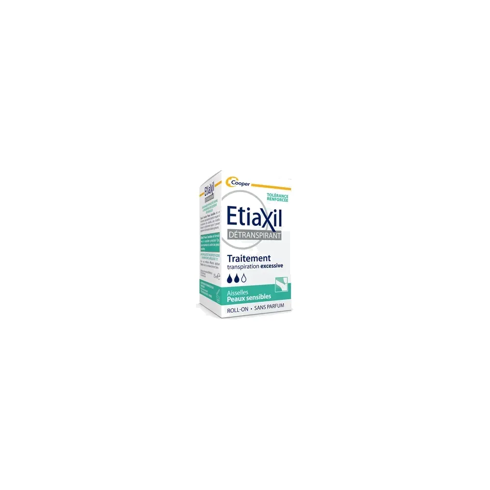 Etiaxil Détranspirant Sudo-Régulateur à Bille - Peaux Sensibles Aisselles, 15ml
