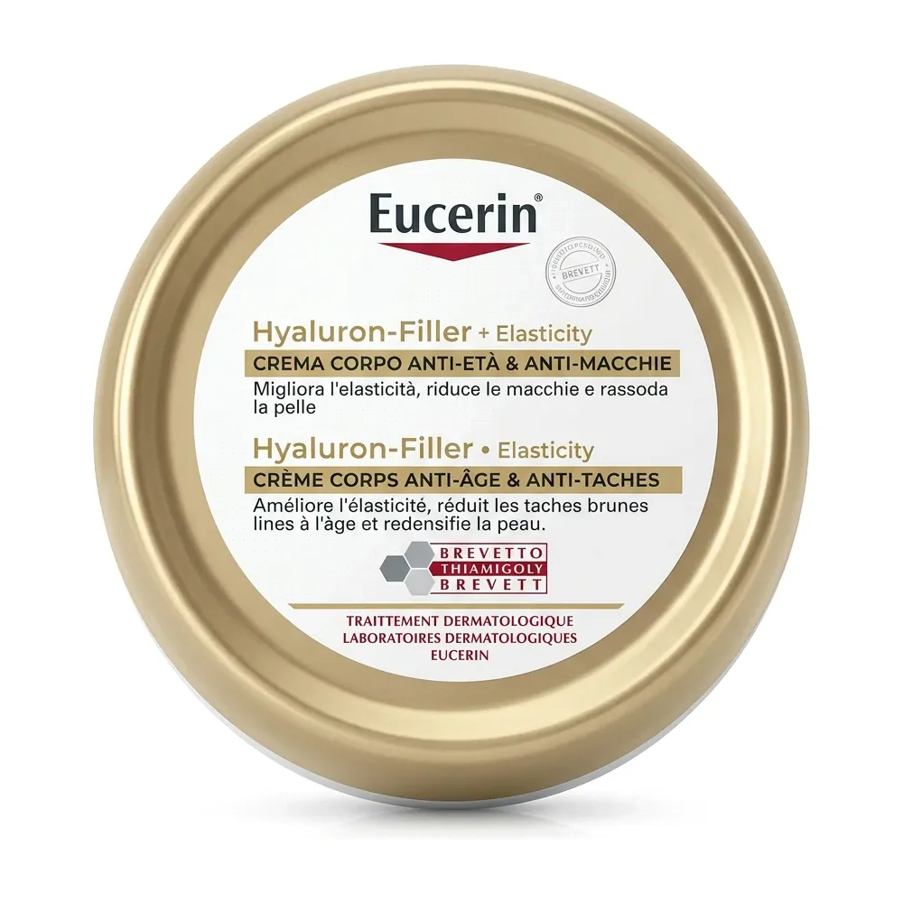Eucerin – Hyaluron-Filler + Elasticity Crème Corps Anti-âge & Anti-Taches – Améliore l’élasticité, réduit les taches brunes, raffermit la peau