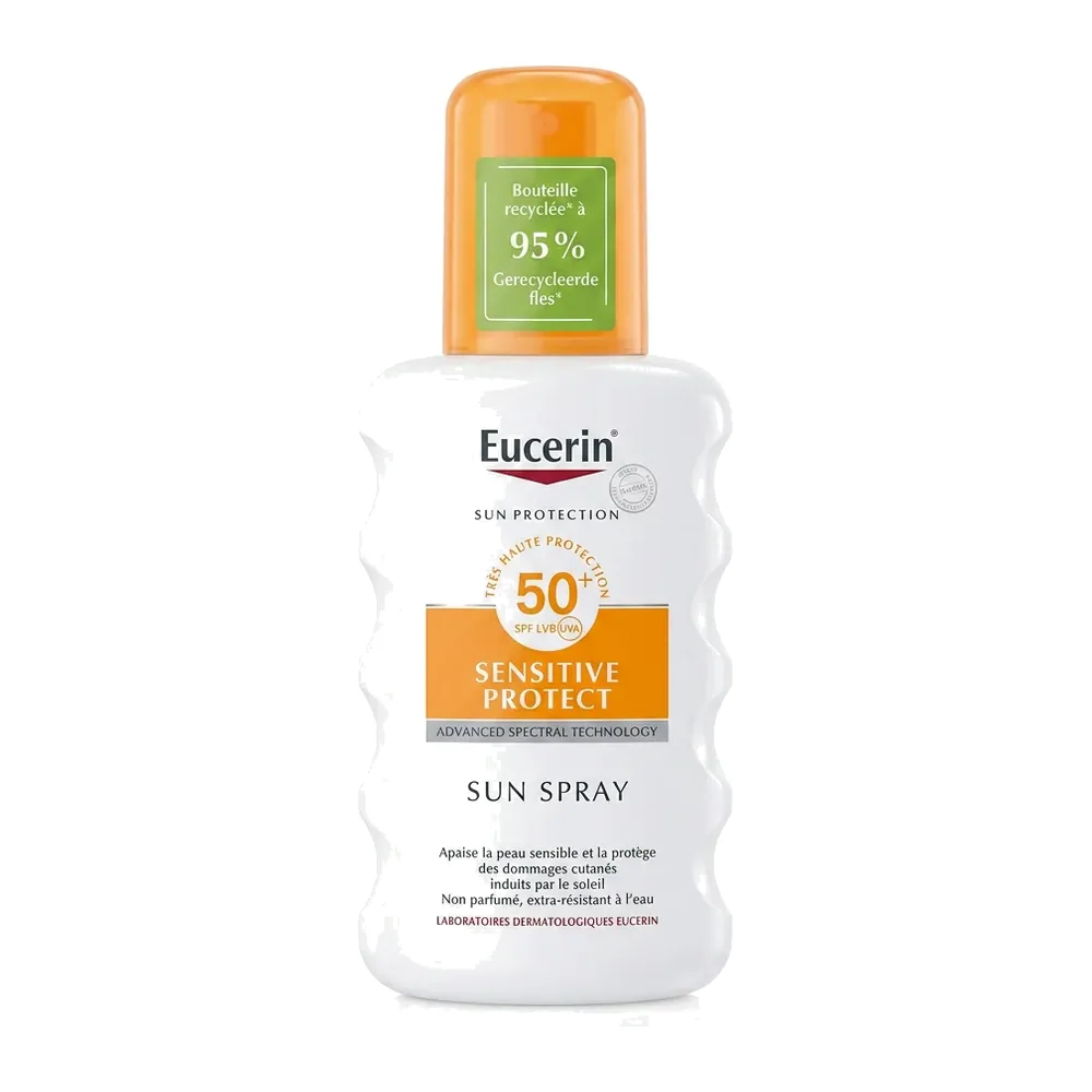 Eucerin – Sun Spray Sensitive Protect SPF 50 – Très haute protection solaire
