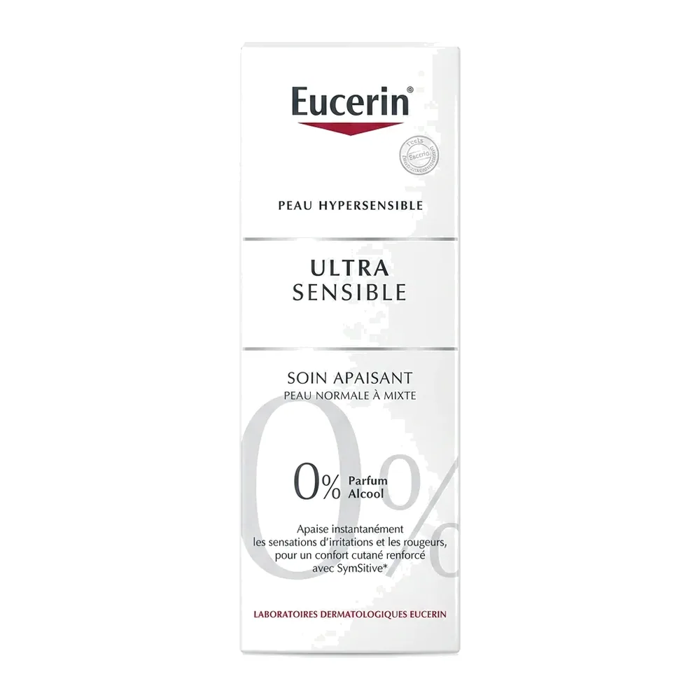 Eucerin – Ultra Sensible Soin Apaisant – Apaise instantanément les irritations – Non visible