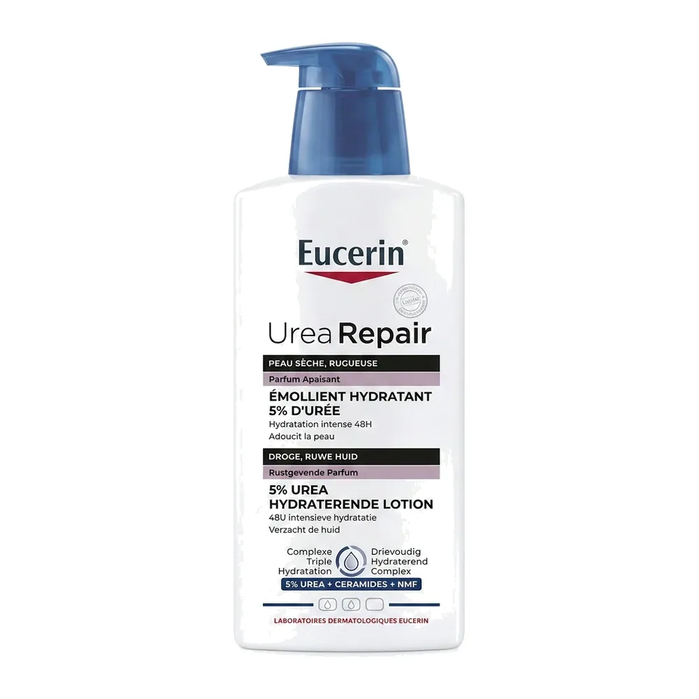 Eucerin – Urea Repair Émollient Hydratant 5% d’Urée – Réparateur intense peaux sèches