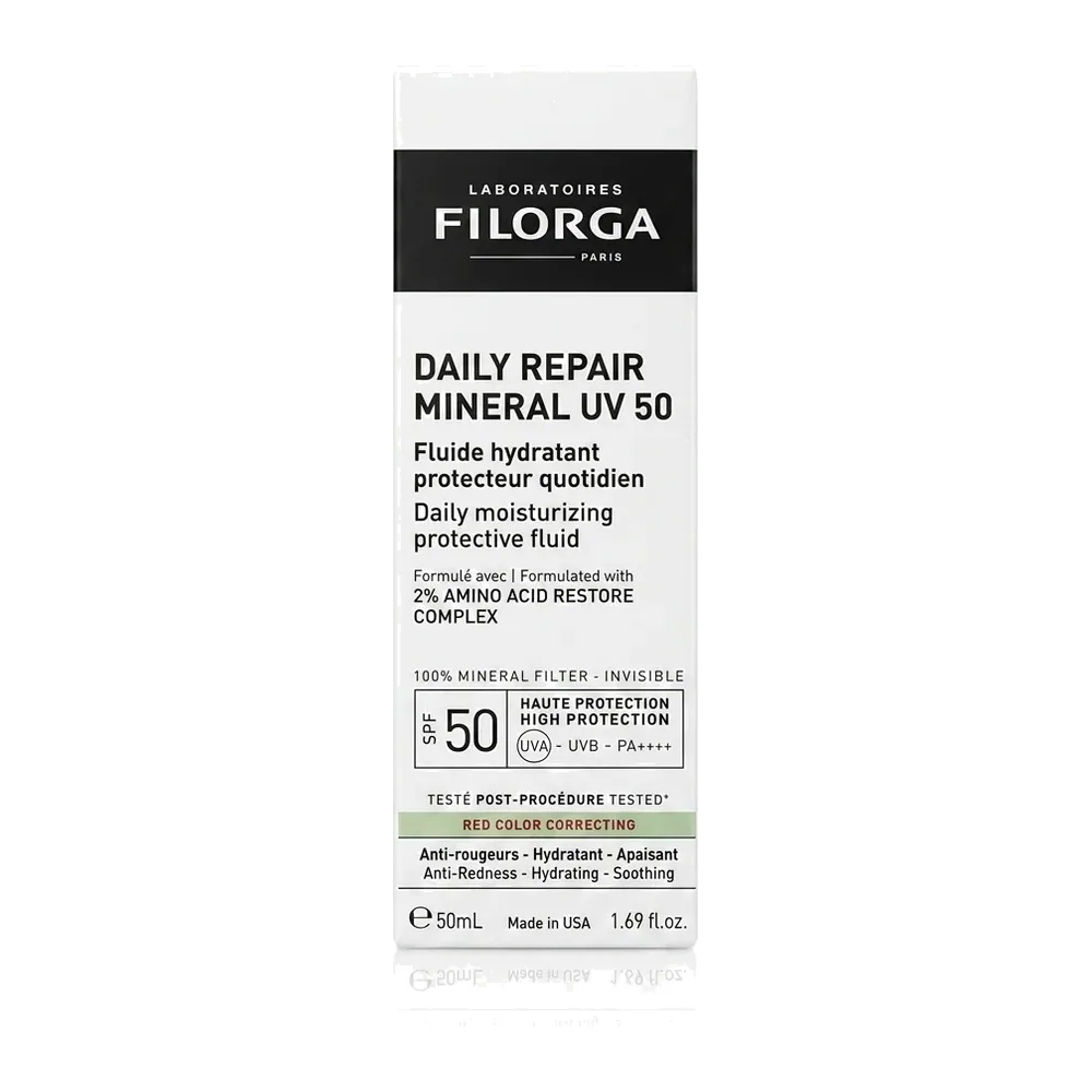 FILORGA – DAILY REPAIR MINERAL UV 50 – Haute protection minérale anti-rougeurs – 50mL