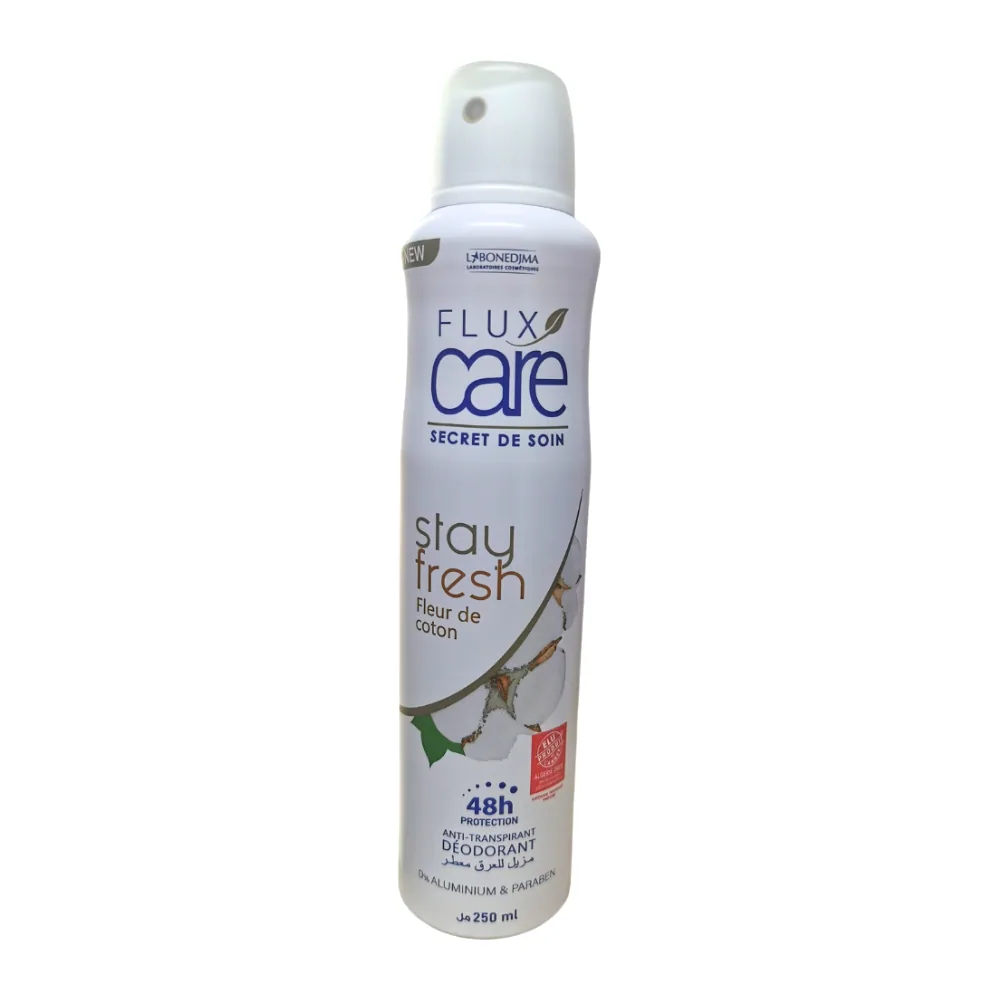Fluix Care Deodorant Stay Fresh Fleur De Coton 250 Ml