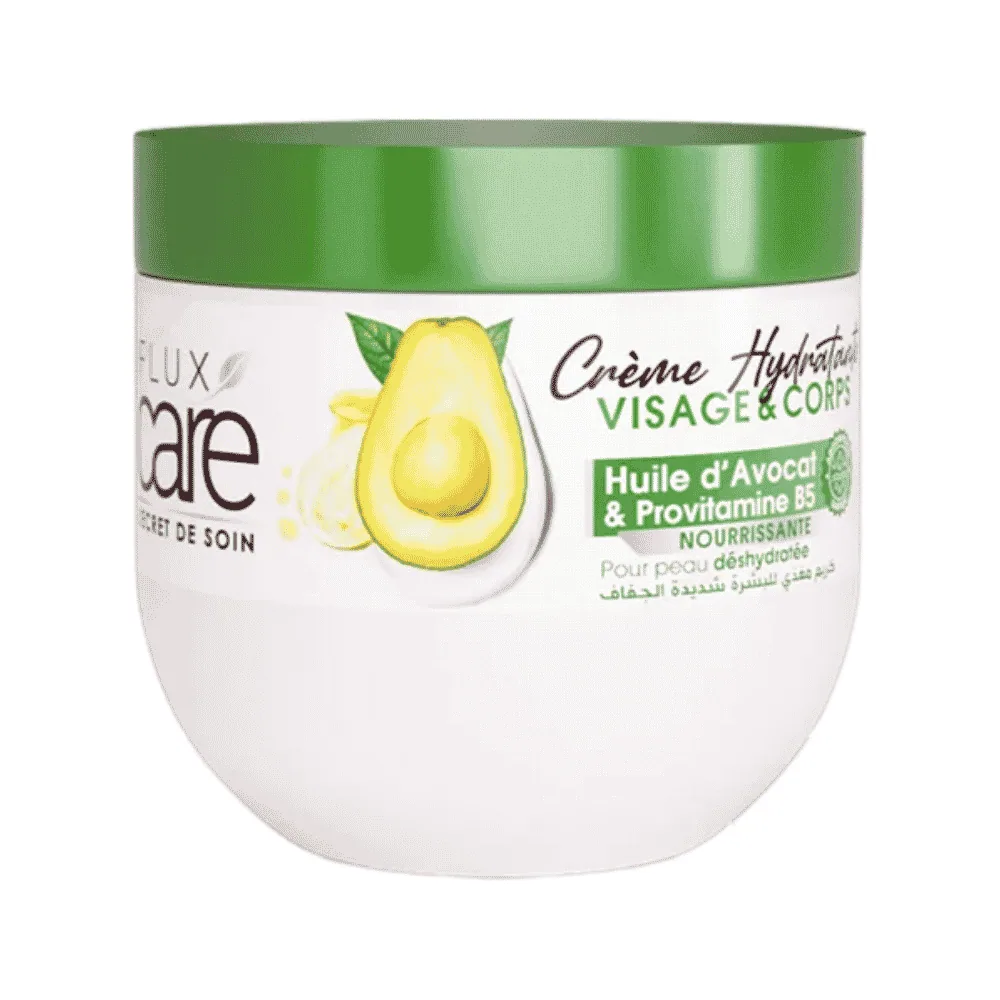 Flux Care Crème Hydratante Huile D’Avocat & Provitamine B5 370ml