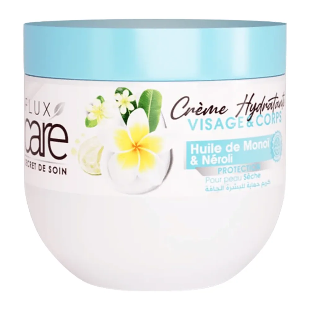 Flux Care Creme Hydratante Visage Et Corps 370Ml Huile De Monoi Et Neroli