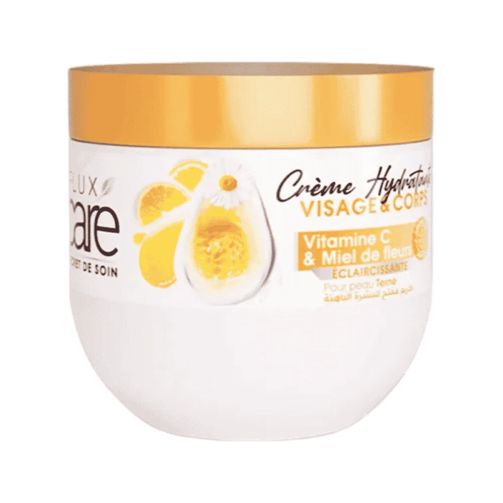 Flux Care Crème Hydratante Vitamine C & Miel De Fleur 370ml