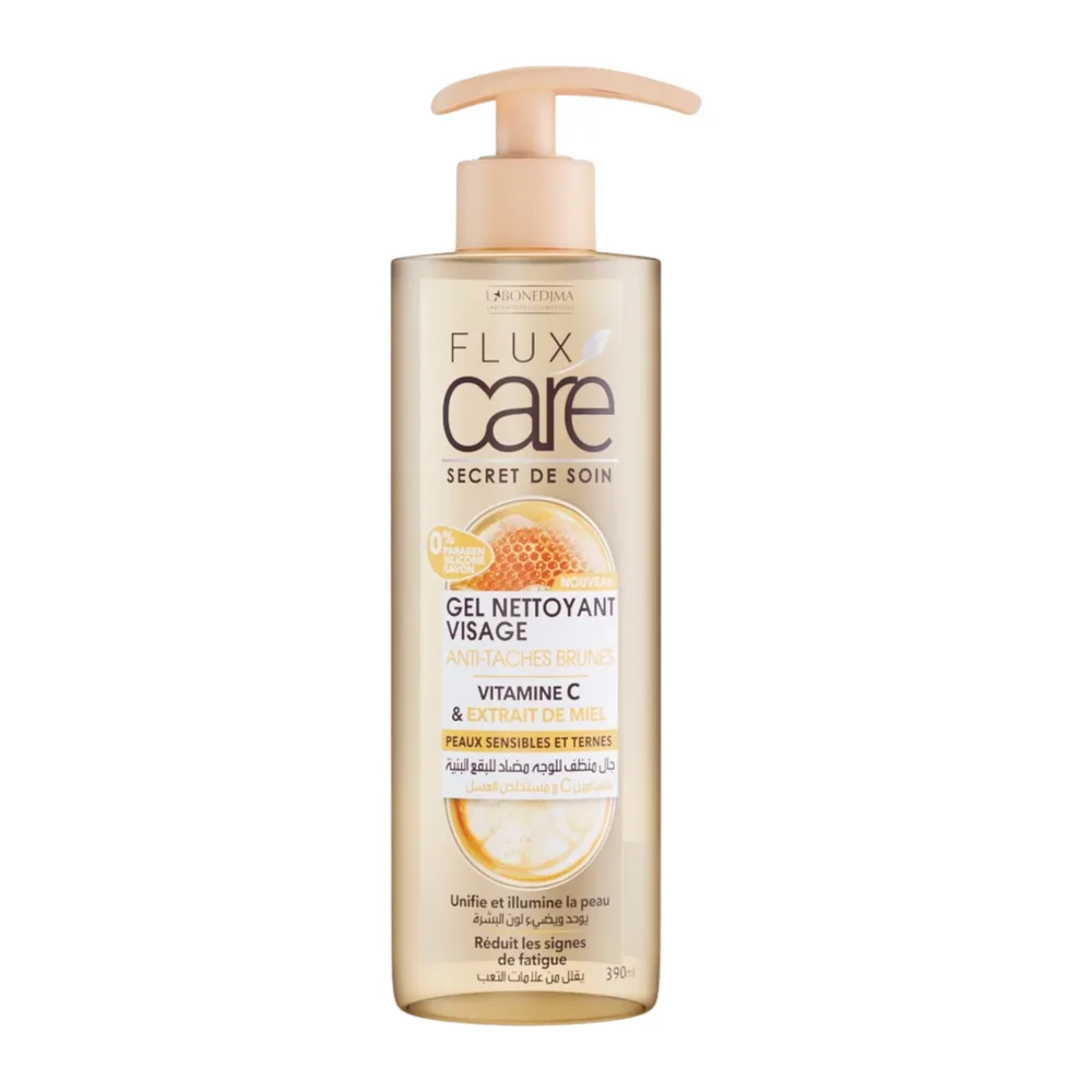 Flux Care Gel Nettoyant Visage Vitamine C Et Extrait De Miel