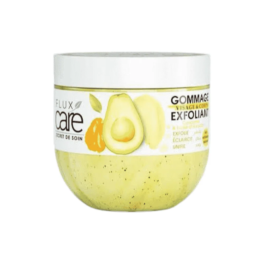 Flux Care Gommage Exfoliant Curcuma & Huile D’Avocat 370ml