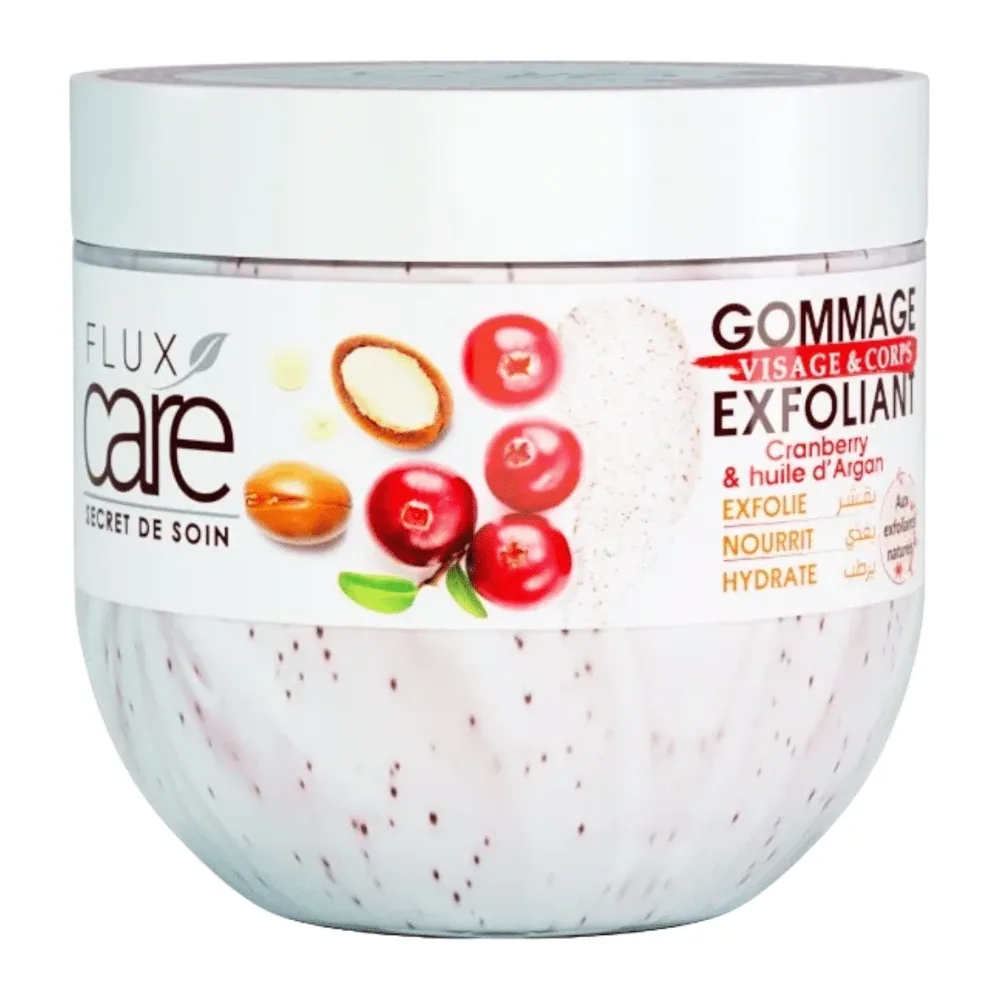 Flux Care Gommage Visage Et Corps Cranberry Et L’Huile D’Argan