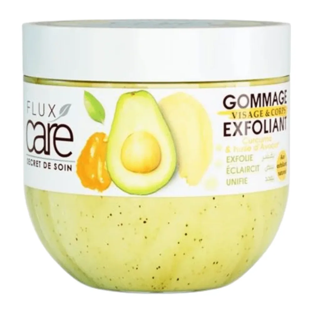 Flux Care Gommage Visage Et Corps Curcuma Et Huile D’Avocat