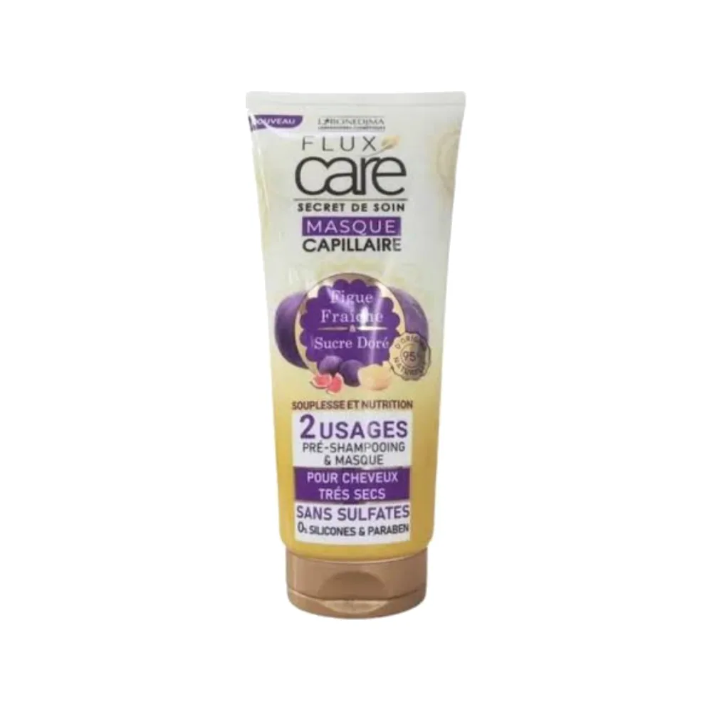 Flux Care Masque Capillaire Figue Fraiche & Sucre Doré 2 Usages 200 Ml