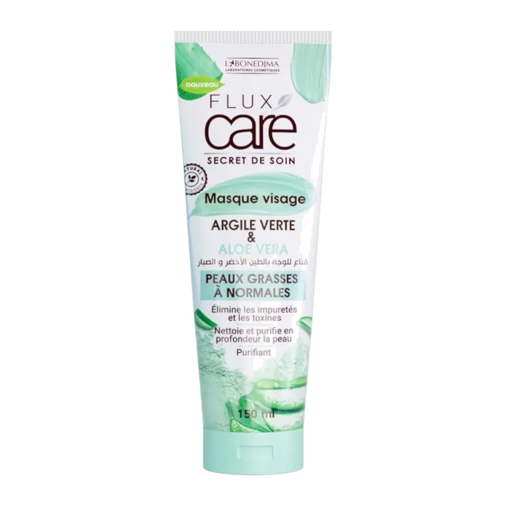 Flux Care Masque Visage Argile Verte & Aloe Vera 150ml