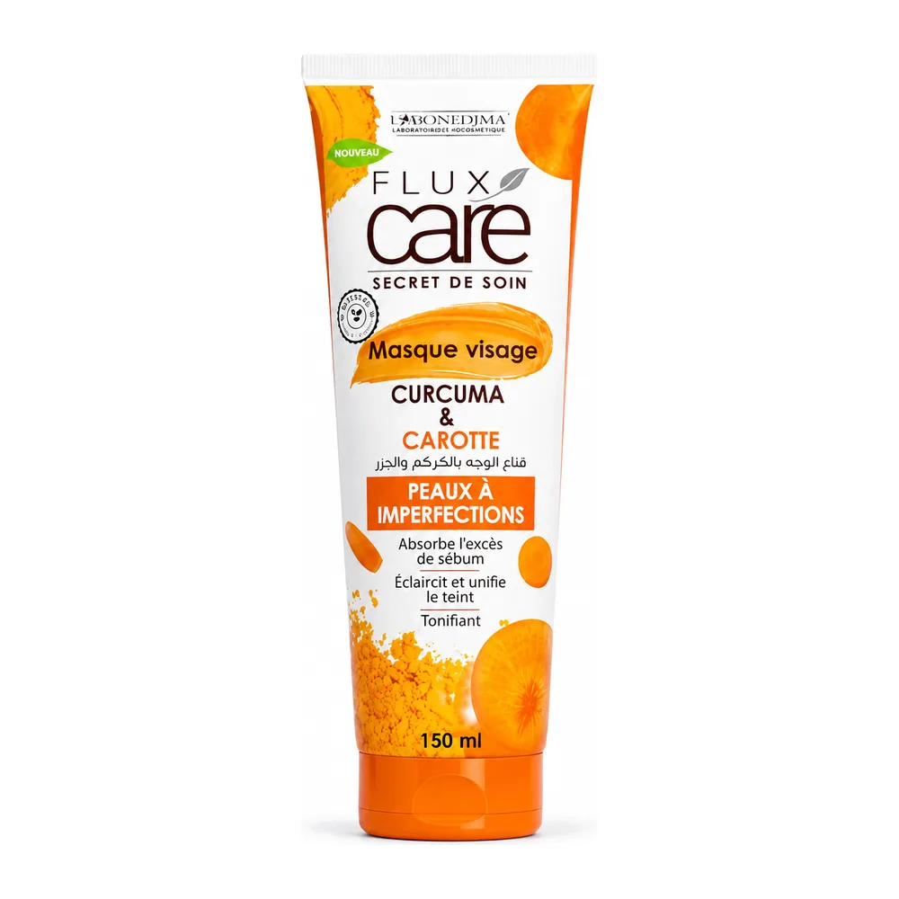 Flux Care Masque Visage Curcuma & Carotte 150ml
