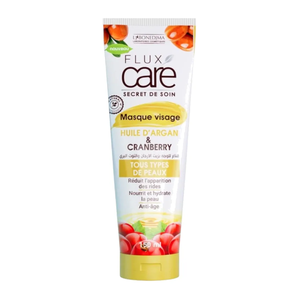Flux Care Masque Visage Huile D’Argan & Cranberry 150ml