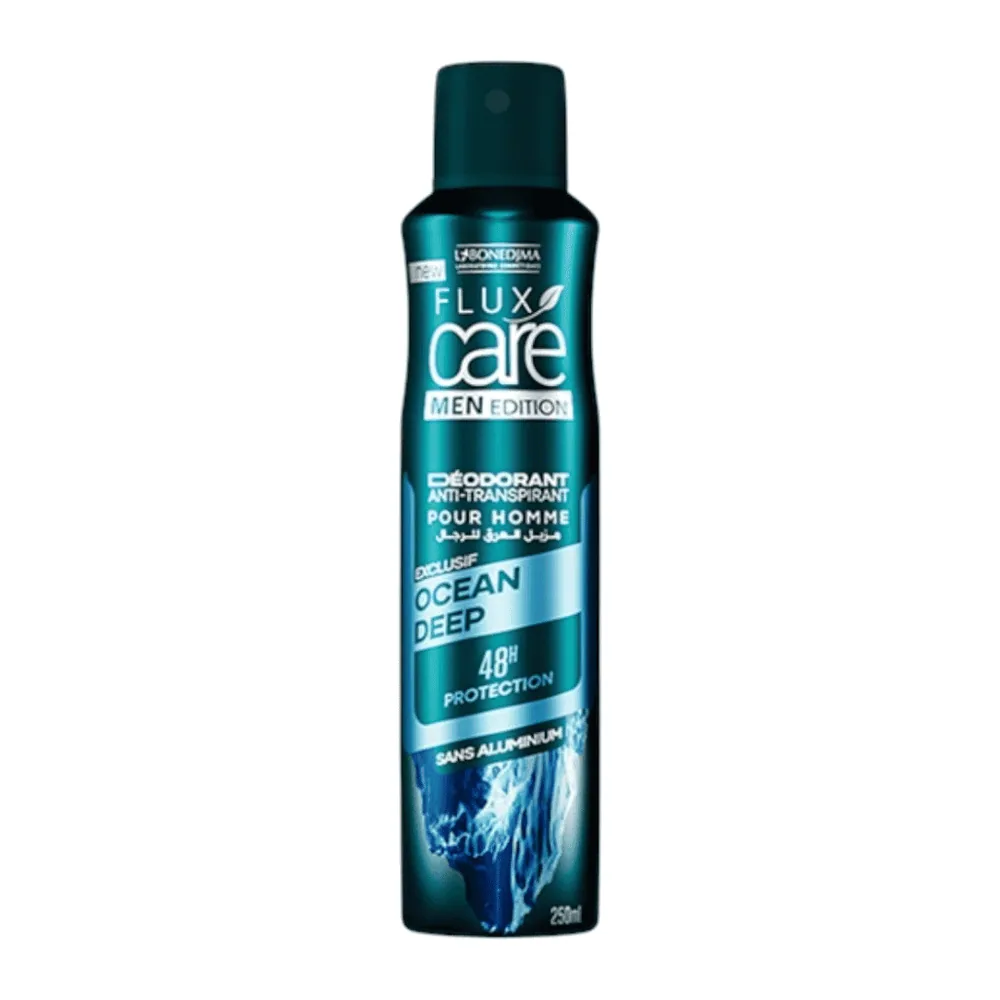 Flux Care Men Déodorant Ocean Deep 48h 250ml