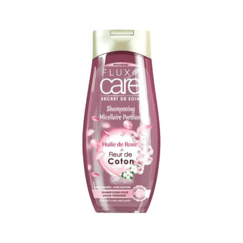 Flux Care Shampooing Huile De Rose & Fleur De Coton 265ml