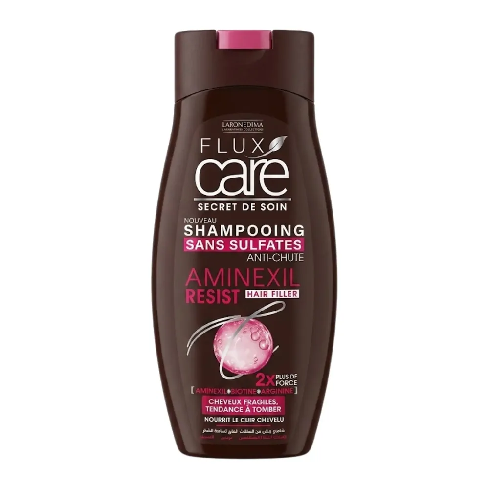Flux Care Shampooing Sans Sulfate Aminexil Resist Cheveux Fragile Tendance A Tomber 265Ml