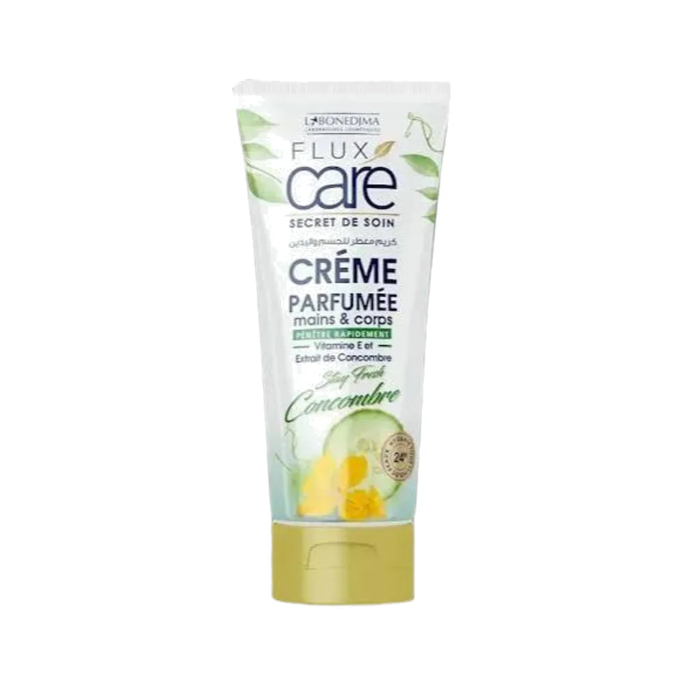 Flux Care Stay Fresh Concombre Crème Parfumée Corp & Main 150ml