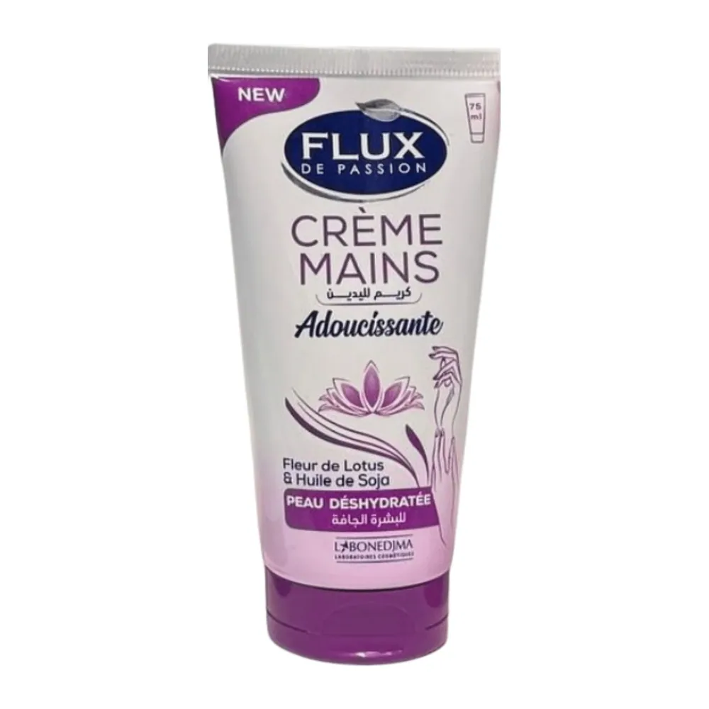 Flux De Passion Creme Main Adoucissante Fleur De Lotus Et Huile De Soja